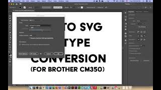 Save to SVG with Type Conversion for CM350