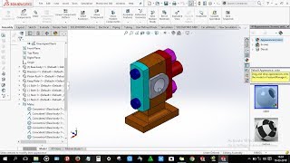 How to design Cross Head in solidworks