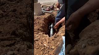 pressing a 1 1/2” ditch water main