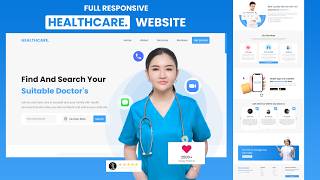 Full Responsive Health Care Website using html css & Javascript