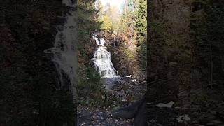 Дорога и водопад Юканкоски