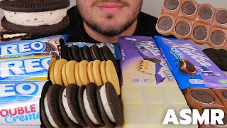 ASMR MILKA & OREO CHOCOLATE DESSERT MUKBANG | CHOCOLATE CANDY BARS PARTY (FOOD EATING SOUNDS)