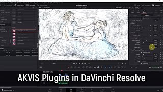 Плагины AKVIS для видео в DaVinchi Resolve - AKVIS Sketch Video Esquisse