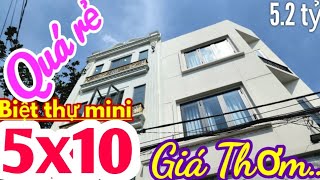 BIỆT THỰ MINI GIÁ RẺ: 5mx10, 4 Tầng | Bán nhà đường số 20 Mã Lò - Lê Văn Quới