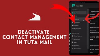 How to Deactivate Contact Management in Tutanota Mail 2024?