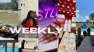 weekly vlog🎀: slow mornings|clients|target runs|road trips|brunch & more💕