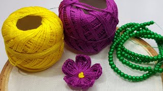 superb hand embroidery flower trick beads #sanahandstitch