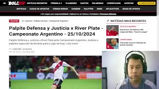 Palpite Defensa y Justicia x River Plate - Campeonato Argentino - 25102024