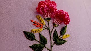 Hand embroidery floral composition..easy, amazing..contemporary- Leisha's Galaxy embroidery