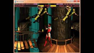 Mugen All Stars Legends Episode 119 Skarlet (me) VS UMK3 Scorpion