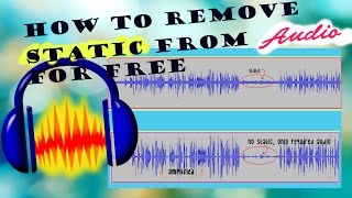 How to Remove Static From Audio For FREE