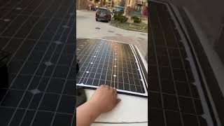 solar panel on car roof | Does A SOLAR Panel on the roof of a car actually work?