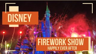 Disney Orlando Firework/Light Show Up Close - Spectacular Happily Ever After