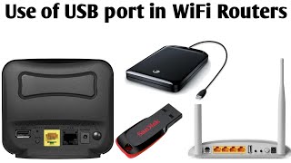 What is the use of USB port in router ?  | Connect an external Hard Drive to WiFi Router