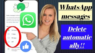 How to delete WhatsApp messages automatically!!(new update 2024)