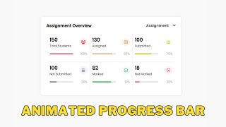 How to Create an Animated Progress Bar in HTML, CSS, and JavaScript