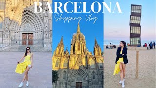 SHOP WITH ME IN BARCELONA | La Roca Village Shopping Vlog! What I Eat In a Day BEST TAPAS & PAELLA!!