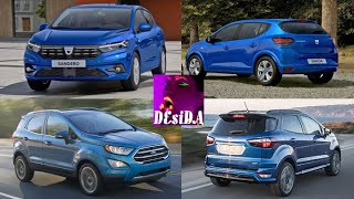 2021 Ford EcoSport vs 2021 Dacia Sandero Stepway (technical comparison)