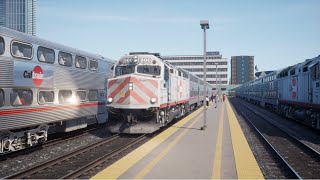 Running Caltrain in Train Sim World 4!