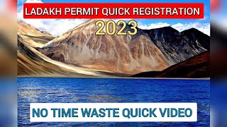 Ladakh inner line permit Quick registration in 5 mins