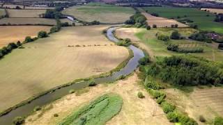 River Avon and Nafford Weir near Eckington, Worcestershire