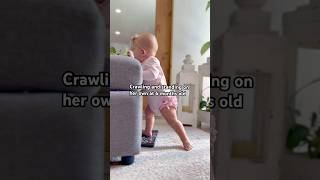 That swift move from crawling to standing!😅 #6monthsoldbaby #shorts #baby