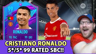 🔥 99 5*/5* CRISTIANO RONALDO Manchester United Premium SBC 😍 FUT 22 Pre-Season Week 2 - FIFA 21 CR7