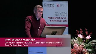 Allocution Pr Etienne Minvielle, remise de diplômes CAS/DAS/MAS Management des institutions de santé