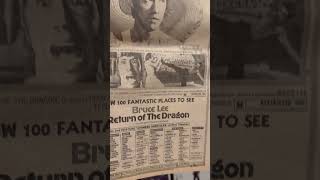 Large Bruce Lee Return of the Dragon Newspaper Ad (1974 NY Daily News)