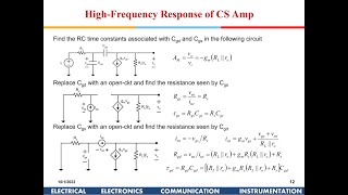 Analog IC Design Frequency Response of Single Stage Amplifiers