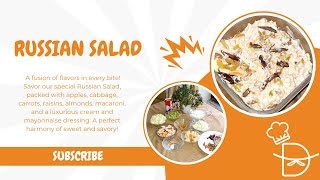 Russian Salad Recipe | Macronni Russian Salad Recipe | Deeja's Recipes