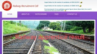 railway apprentice result er railway apprentice result