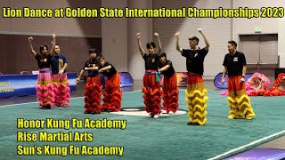 Lion Dance (舞狮) Opening Ceremony at Golden State International Wushu Championships 2023