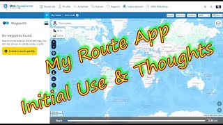 My Route App.  Is this the holy grail I've been looking for? (Not Sponsored)