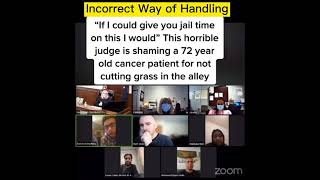 Horrible American judge shamed old muslim cancer patient for not cutting his grass on zoom #usa #us