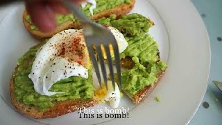 What I Ate Today: Avocado Garlic Toast with Poached Egg Recipe