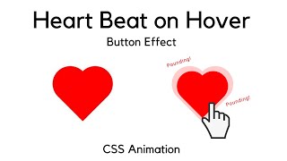 CSS Heart Beat on Hover - Creative Button Animation