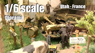 Huge 1/6 scale Dragon figures diorama