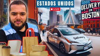 🚨DELIVERY AO VIVO | REALIDADE NAS RUAS DE BOSTON-ESTADOS UNIDOS🚨