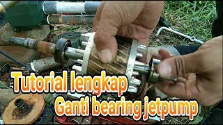 Tutorial lengkap ganti bearing laher jetpump shimizu pc 268 bit