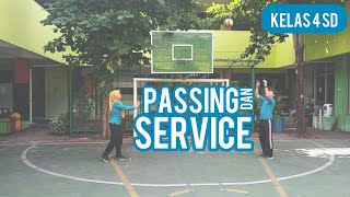 MATERI 2 PEMBELAJARAN TEKNIK PASSING DAN SERVICE PERMAINAN BOLA VOLI KELAS 4 SD