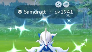 BOOSTED SHINY SAMUROTT IN POKEMON GO