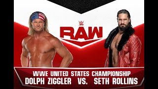 WWE | Dolph Ziggler vs Seth Rollins United States Championship Match | Raw 2022