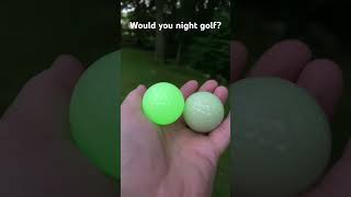 Night golf balls that glow in the dark #getbacktogolf #golf