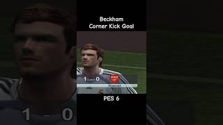 Beckham corner kick goal PES 6 #pes6