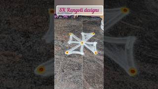 rangoli shorts 37 🦚easy 3×3 dots kolam 🦚 traditional muggulu 🦚#trendingshorts