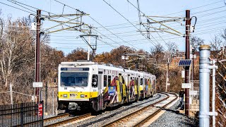 MTA Maryland Balitmore Light RailLink 1992 Rehabbed ABB LRV 5014 Ride! BWI Airport to Patapsco!