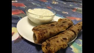 Aloo Gobi Paratha Recipe | Potato Cauliflower Stuffed Flatbread