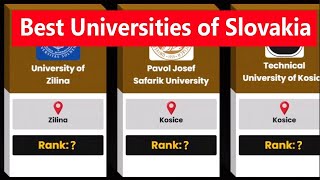 Best Universities of Slovakia | Top 30 Universities Compared