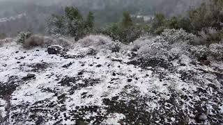 Tormenta di neve alla Valle Benedetta